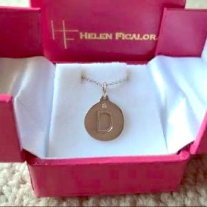 White Gold- “D” Necklace